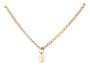 Pulseira Grumezinha 16 Cm Pingente São Bento Ouro 18k 750