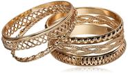 Pulseira GUESS Basic Gold - Conjunto com 7 Metais Mistos