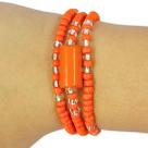 Pulseira Guia de Proteção Orixá Iansã Laranja Pulseira Guia de Proteção Orixá Iansã Laranja