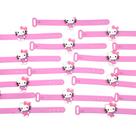 Pulseira Hello Kitty 10un Ajustavel Ajuste Borracha Lembrancinha