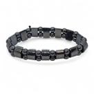 Pulseira Hematita Pequena Bolinha Calmante Ajustável 9 cm