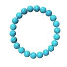 Pulseira Howlita Azul 8mm Calma e Tranquilidade Pedra Natural Unissex