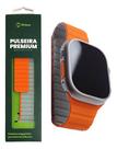 Pulseira Hprime Magnética Smartwatch 38/40/41m Cinza Laranja