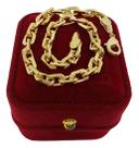Pulseira Idêntica A Ouro Cadeado 6mm Banhada a Ouro