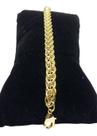 Pulseira Igual A Ouro Premium Trançada 8mm Banhado a Ouro