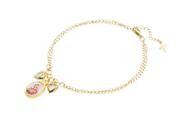 Pulseira Imaculado Coração de Maria Folheado