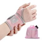 Pulseira INDEEMAX com infusão de cobre, neoprene rosa, pacote com 2 unidades