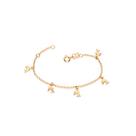 Pulseira infantil banhada a ouro 18k com golfinho/550600