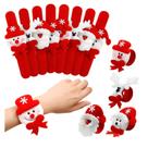 Pulseira Infantil Bate-Enrola Papai Noel em Veludo 20cm