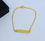 Pulseira Infantil Bebê menina Menino com Plaquinha Lisa Frase Anjinho da Mamãe Folheado Ouro Dourado Antialérgico