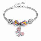 Pulseira Infantil Berloques Menina Presente Especial Cores
