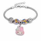 Pulseira Infantil Berloques Menina Presente Especial Cores Brilhante Estilo