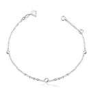 Pulseira Infantil Bolas 3mm 4mm Prata 925