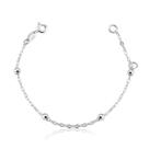 Pulseira Infantil Bolas 3mm Prata 925