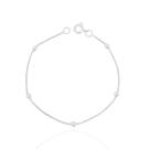 Pulseira Infantil Bolinhas Banhada a Prata Pulseira Infantil Bolinhas Banhada a Prata