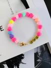 Pulseira infantil com Nome de miçangas coloridas personalize
