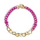 Pulseira Infantil Corações Pink