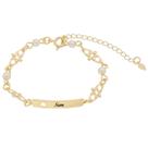 Pulseira Infantil Estrela Perola Personalizada a Laser Banho