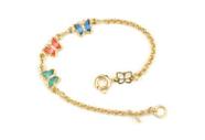 Pulseira infantil folheada a ouro COLORIDO 550680 Rommanel