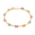 Pulseira infantil folheada a ouro COLORIDO 551618 Rommanel