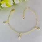 Pulseira Infantil Mini Perola Folheado a Ouro 18k