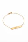 Pulseira Infantil Ouro 18K Chapinha - 0.75