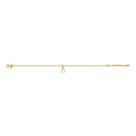 Pulseira Infantil Prata Pingente Ferradura Ouro 18k - 14cm Pulseira Infantil Prata Pingente Ferradura Ouro 18k - 14cm