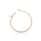 Pulseira Infantil Revestida em Ouro Rose