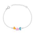 Pulseira Infantil Três Corações