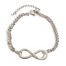 Pulseira Infinito Banhada a Ródio Pulseira Infinito Banhada a Ródio