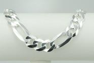 Pulseira Italiana Grossa 11mm Elos Grumet 3 Em 1 Prata 925