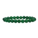 Pulseira Jade Verde 8mm Pedra Natural Prosperidade Unissex