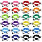 Pulseira Jingle Bells ailixinda para crianças, 24 unidades, 12 cores