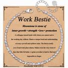 Pulseira JoyCuff Moonstone para mulheres com caixa de presente