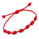Pulseira Kabballah ORIGINAL 7 Nós vermelha original para sorte e proteção - Hadu Esotéricos e Religiosos