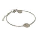 Pulseira Key Design Signo Áries de Aço Prata Ajustável