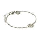 Pulseira Key Design Signo Leão de Aço Prata Ajustável
