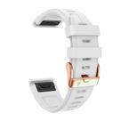 Pulseira KFAA para Garmin Fenix 6S 5S Silicone Branca 20mm