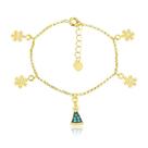 Pulseira Kids Princesa Flocos De Gelo Aquamarine