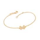 Pulseira laço da minnie folheada BRANCO 552125 Rommanel