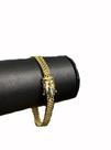 Pulseira lacraia 8mm fecho especial - banhado a ouro 18k