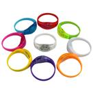 Pulseira LED intermitente, pulseira, controle de voz, 10 unidades