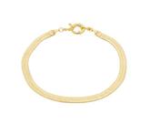 Pulseira Lisa com Fecho de Boia Banhada em Ouro 18K Pulseira Lisa com Fecho de Boia Banhada em Ouro 18K