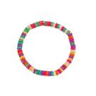 Pulseira liza resina multicolorida
