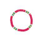 Pulseira liza resina pink