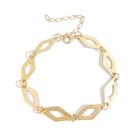 Pulseira Losangos Banhada a Ouro