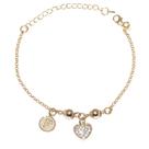 Pulseira Madrinha Amiga Com Inicial Folheado A Ouro