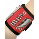 Pulseira Magnética 15 Ímas 2 Bolsos Porta Ferramentas