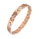 Pulseira Magnética Ajustável Cor Cobre Para Mulheres, Alívio Da Dor Da Artrite, Bioenergia E