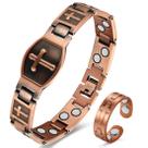 Pulseira magnética Cigmag Copper para homens com ferramenta de ajuste de anel